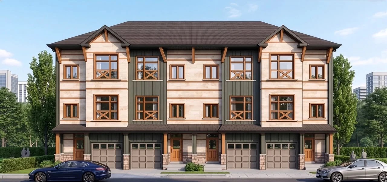 Harbourline towns — exterior rendering