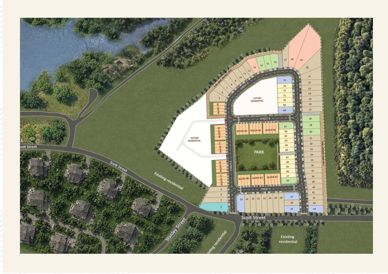 Mill & Maple site plan — Ayr, Ontario