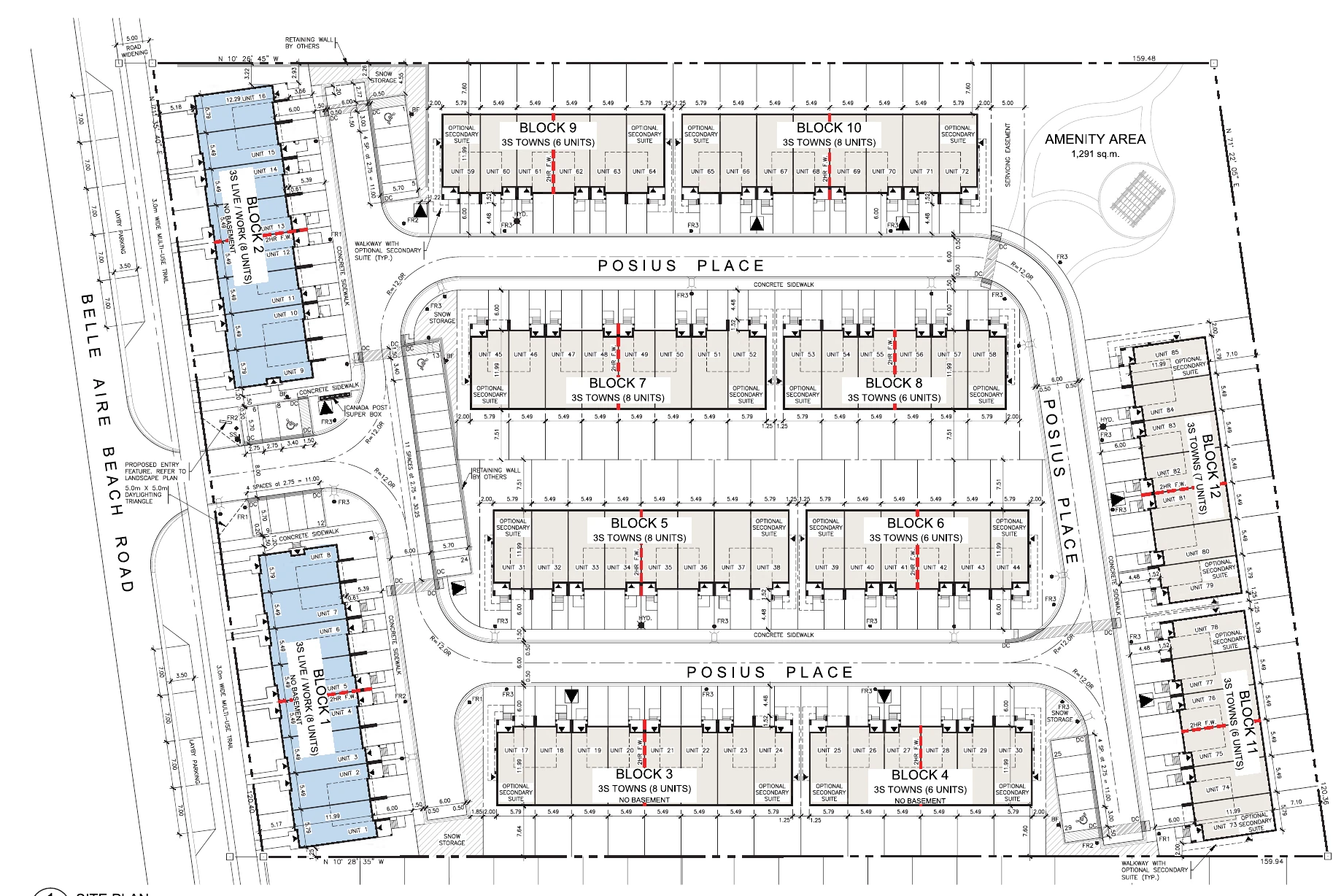 Harbourline site plan — Innisfil, Ontario