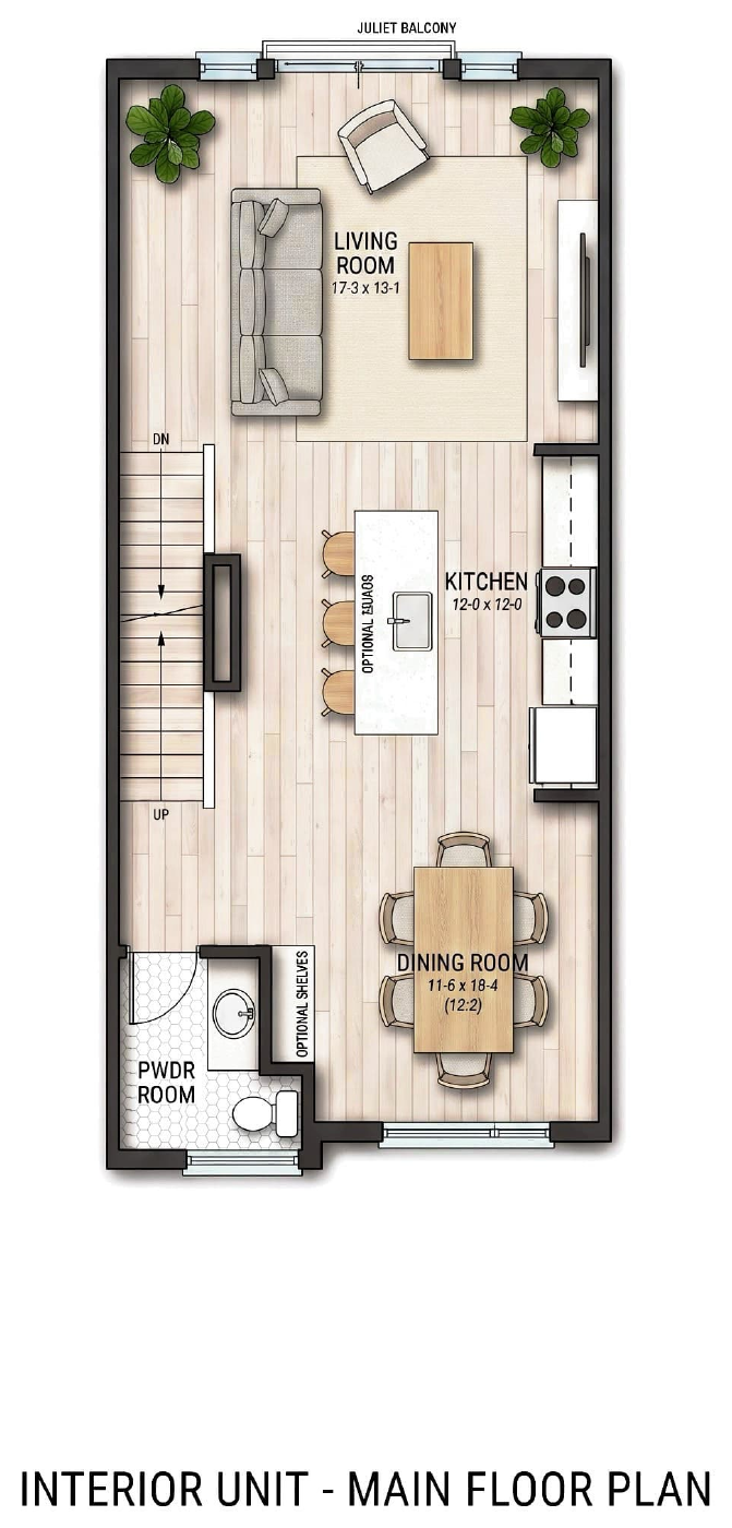 Harbourline interior town — Main Floor plan